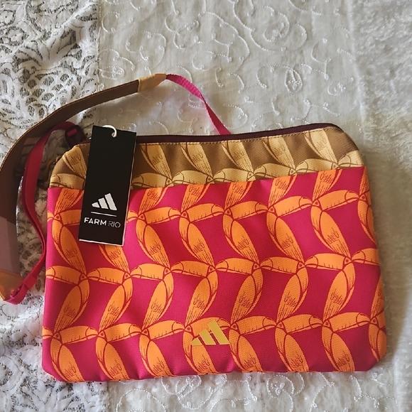 ADIDAS X FARM Rio SACCOSH Crossbody Bag - 12" x 9" - Picture 1 of 12
